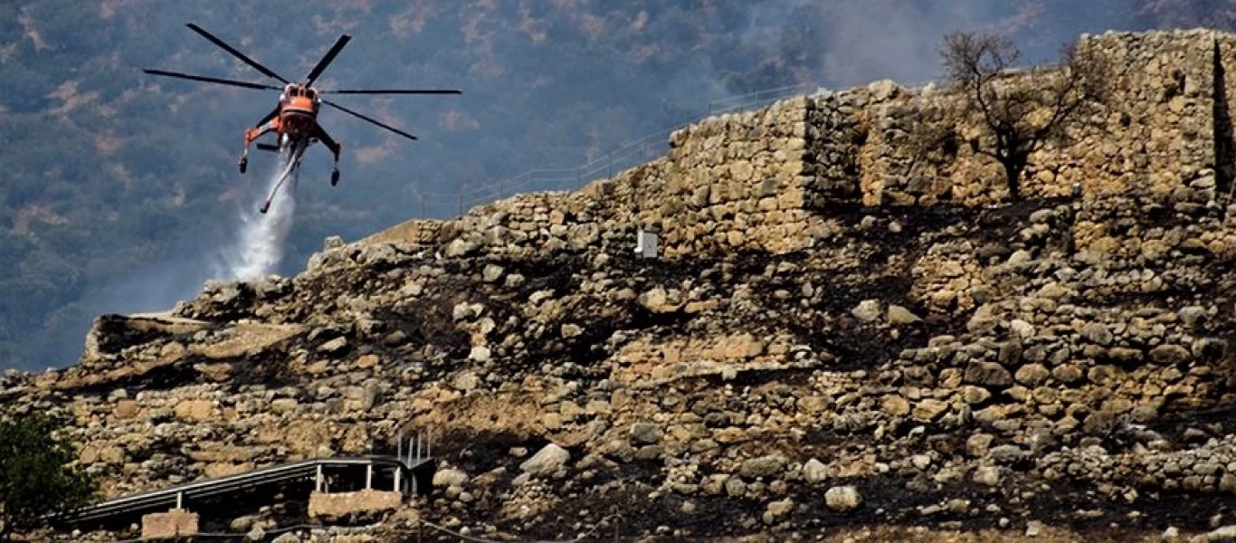 Ιστορική καταστροφή στις Μυκήνες: Κάηκε μεγάλο μέρος των αρχαίων ανακτόρων - Σώθηκε μετά βίας το μουσείο!